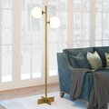 Henn & Hart Twee Brass Floor Lamp FL0120